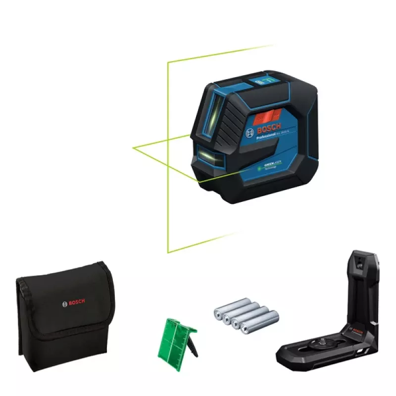 Bosch GLL 20-22 G laser a linee 20 m 500-540 nm (< 10mW)