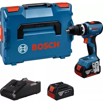 Bosch GSB 18V-65 Professional trapano avvitatore a percussione a batteria, 18 V, 2x 5.0 Ah, L-BOXX (06019N3303)