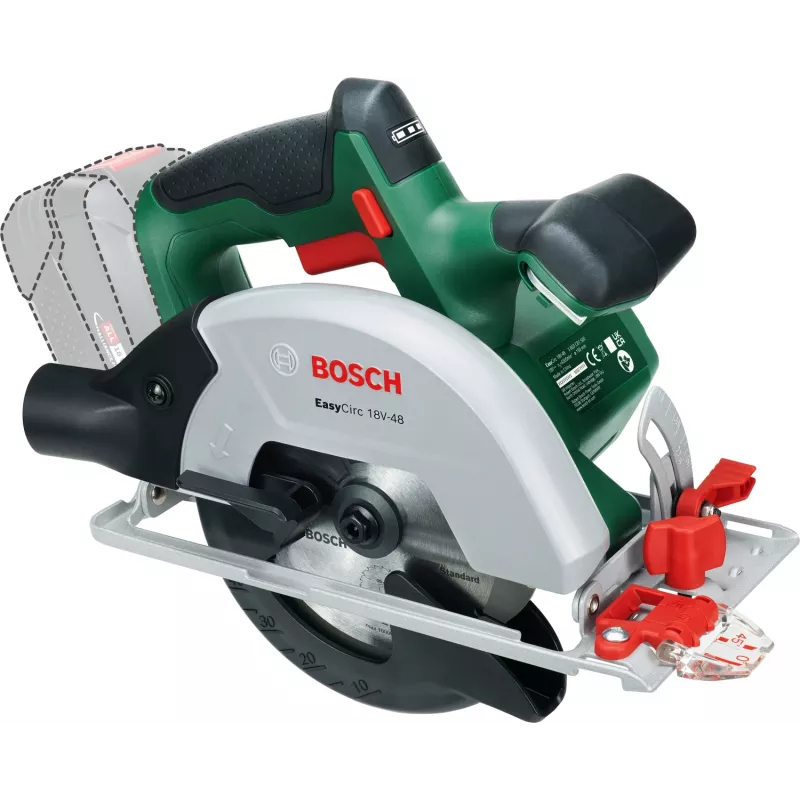 Bosch EasyCirc 18V-48 (utensile nudo, cartone), legno, verde, 25 cm, 4200 giri/min, 9 cm, 2 cm