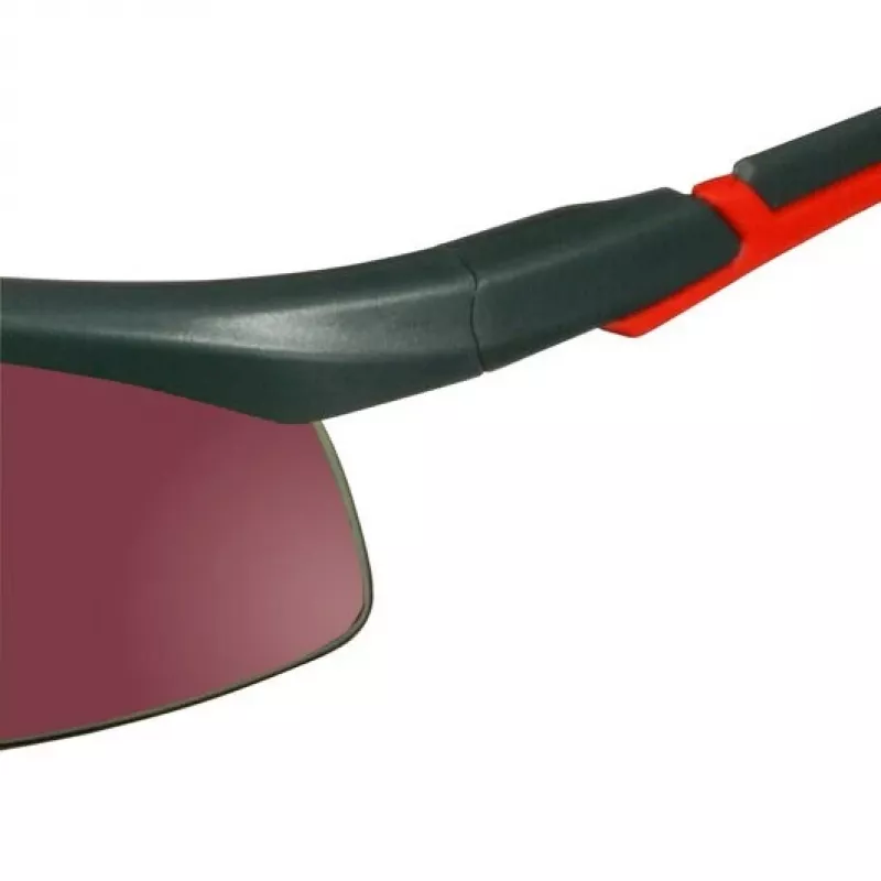 3M S2024AS-RED occhiali di sicurezza occhiali protettivi plastica grigio, rosso