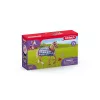 schleich HORSE CLUB Purosangue inglese con coperta, Scuderia, Cavalli, 5 anni, Multicolore, Plastica
