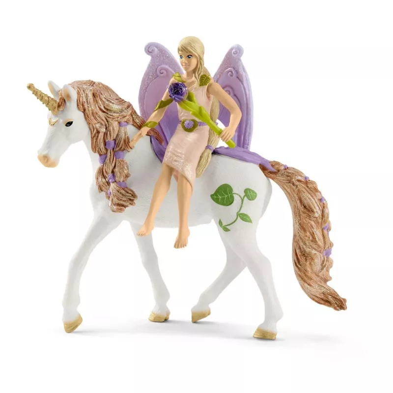 schleich BAYALA Casa dei fiori scintillante con unicorni, Lago e stalla