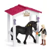 schleich HORSE CLUB Box per cavalli con Tori e Princess, Scuderia, Cavalli, 5 anni, Multicolore, Plastica
