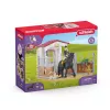 schleich HORSE CLUB Box per cavalli con Tori e Princess, Scuderia, Cavalli, 5 anni, Multicolore, Plastica