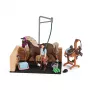 schleich HORSE CLUB Zona di lavaggio con Emily e Luna, Animale, Scuderia, Cavalli, 5 anni, Multicolore, Plastica