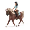 schleich HORSE CLUB Zona di lavaggio con Emily e Luna, Animale, Scuderia, Cavalli, 5 anni, Multicolore, Plastica