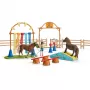 schleich Addestramento agility per pony, Agility, Animali della fattoria/Giocattoli della fattoria, 3 anni, Multicolore, Plastica