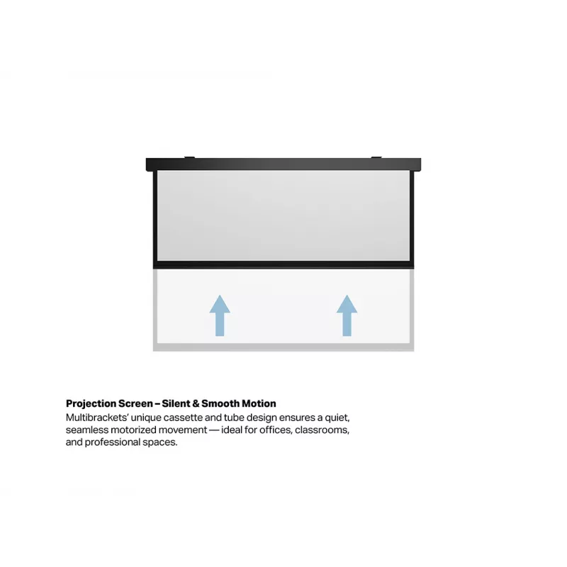 Multibrackets M Schermo di proiezione motorizzato 16:9 300x168, 135 pollici Black Edition