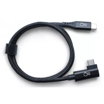 Ochno cavo USB-C a USB-C angolato, 0,7 m, nero