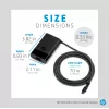 HP alimentatore da viaggio sottile USB-C 65W, laptop, universale, 90 V, 47 - 63 Hz, 65 W, 20 V