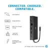 HP alimentatore da viaggio sottile USB-C 65W, laptop, universale, 90 V, 47 - 63 Hz, 65 W, 20 V