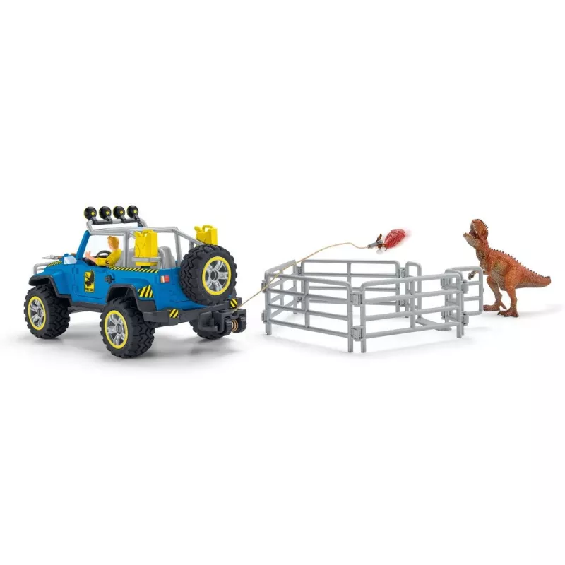 schleich Dinosaurs fuoristrada con avamposto dei dinosauri