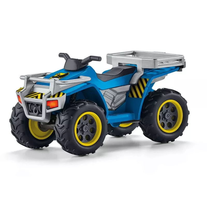set di gioco Schleich Dinosaurs quad in fuga dal Velociraptor