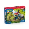 set di gioco Schleich Dinosaurs quad in fuga dal Velociraptor
