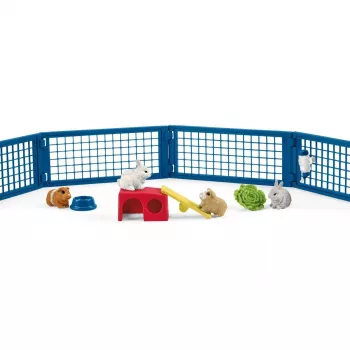 conigliera e porcile per cavie Schleich FARM WORLD 42500