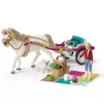 fattoria Schleich HORSE CLUB piccola carrozza per il grande spettacolo equestre