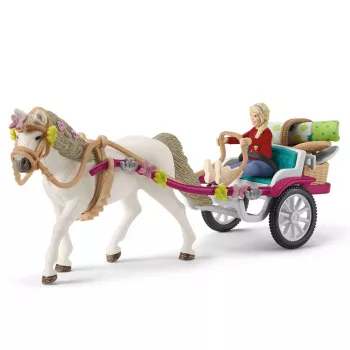 fattoria Schleich HORSE CLUB piccola carrozza per il grande spettacolo equestre