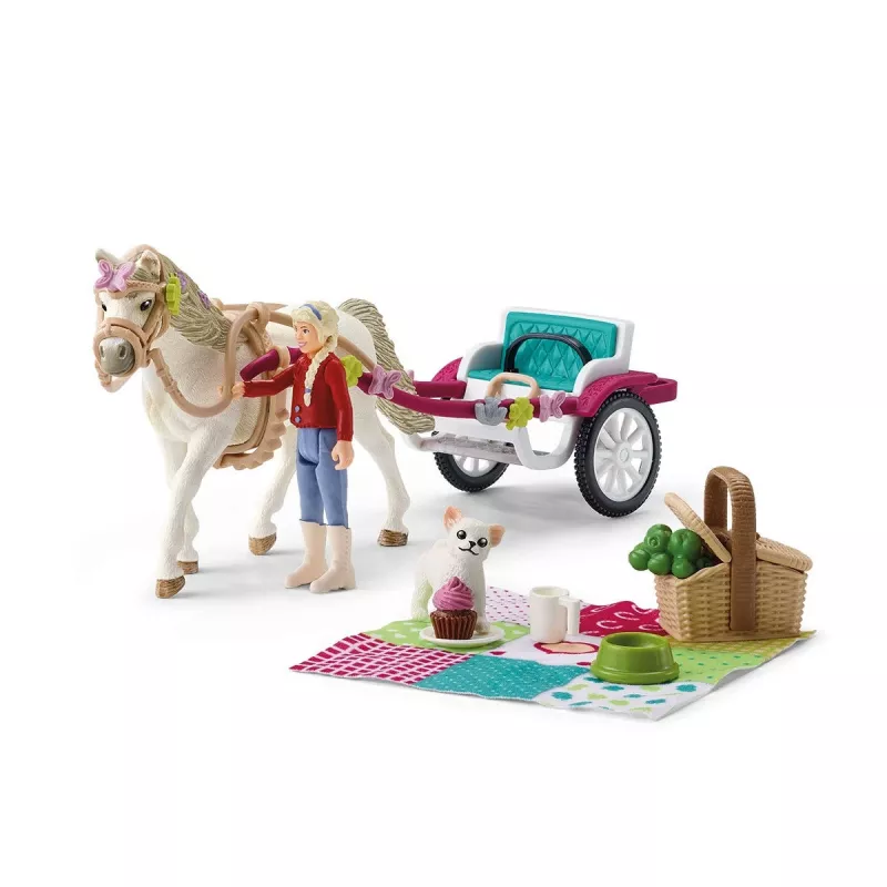 fattoria Schleich HORSE CLUB piccola carrozza per il grande spettacolo equestre