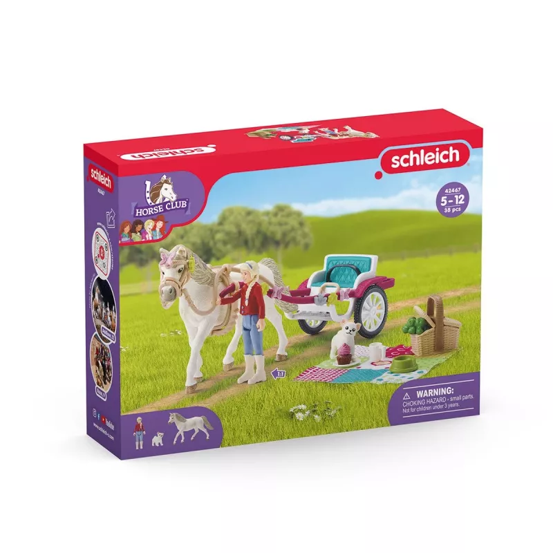 fattoria Schleich HORSE CLUB piccola carrozza per il grande spettacolo equestre
