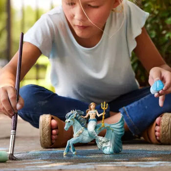 Schleich BAYALA sirena Eyela su cavallo subacqueo
