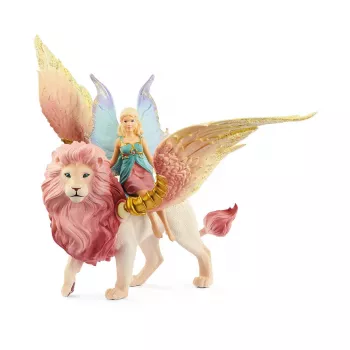 figura Schleich BAYALA fata in volo su leone alato