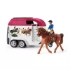 azione/avventura Schleich HORSE CLUB avventure a cavallo con auto e rimorchio