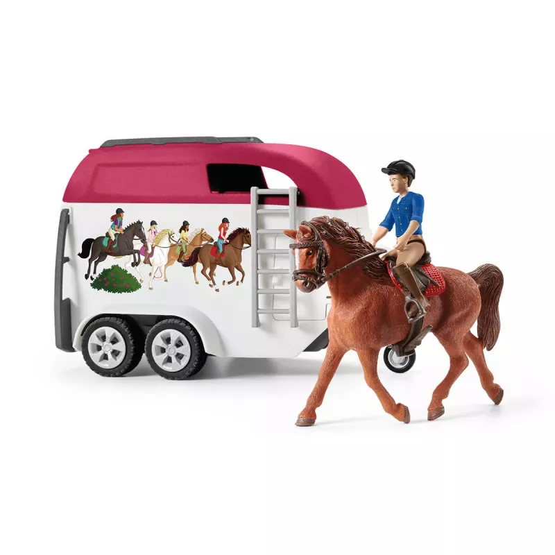 azione/avventura Schleich HORSE CLUB avventure a cavallo con auto e rimorchio