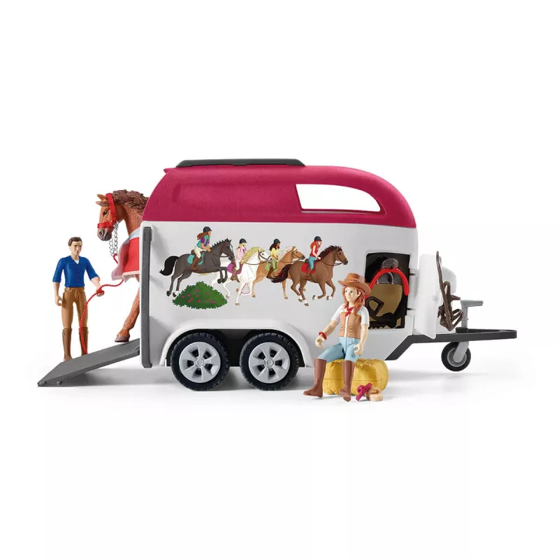 azione/avventura Schleich HORSE CLUB avventure a cavallo con auto e rimorchio
