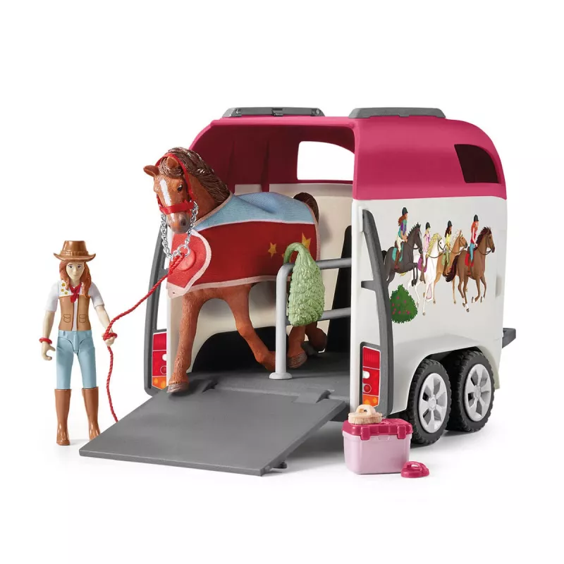 azione/avventura Schleich HORSE CLUB avventure a cavallo con auto e rimorchio