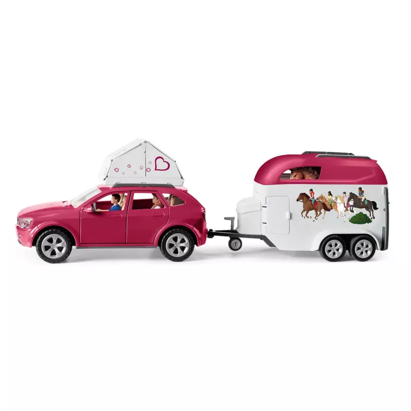 azione/avventura Schleich HORSE CLUB avventure a cavallo con auto e rimorchio