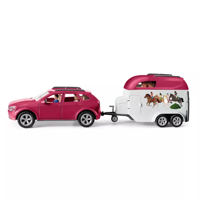 azione/avventura Schleich HORSE CLUB avventure a cavallo con auto e rimorchio