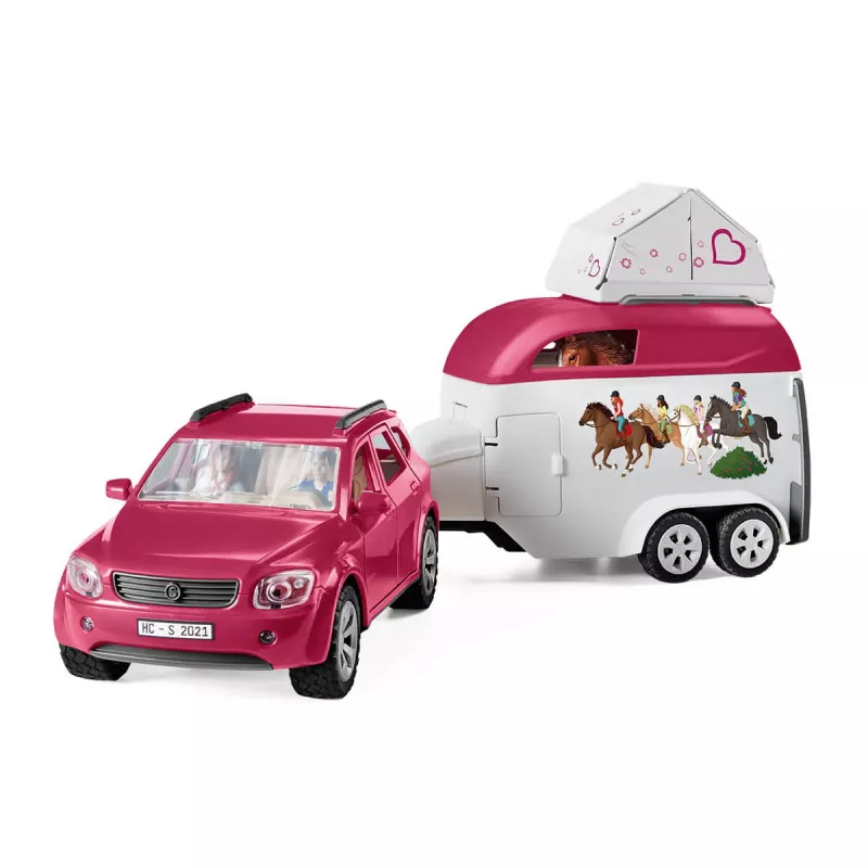 azione/avventura Schleich HORSE CLUB avventure a cavallo con auto e rimorchio