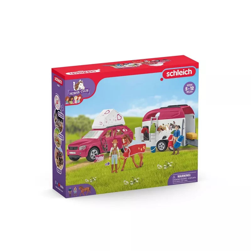 azione/avventura Schleich HORSE CLUB avventure a cavallo con auto e rimorchio