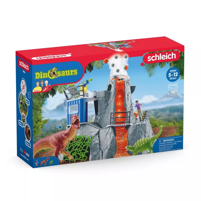 animale Schleich Dinosaurs Volcano Expedition Base Camp multicolore 42564