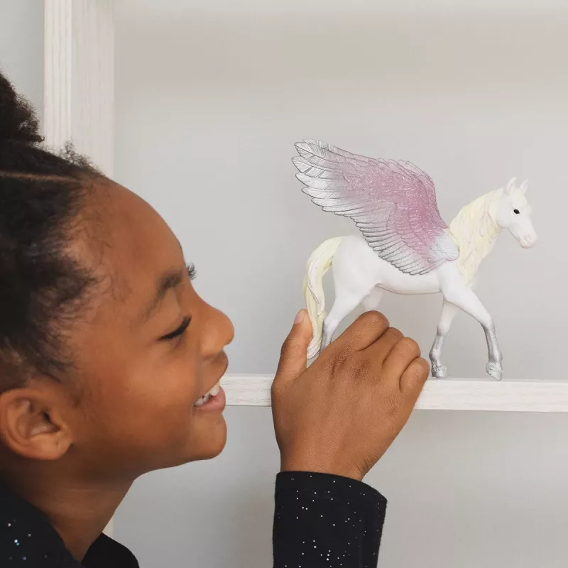 schleich BAYALA pegaso dell'alba, 5 anni, unicorno / pegaso, unicorni e fate, multicolore, plastica