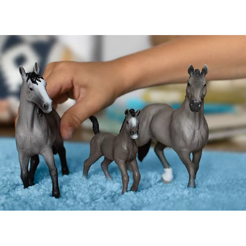 schleich HORSE CLUB giumenta Selle Français grigio nero 13955S