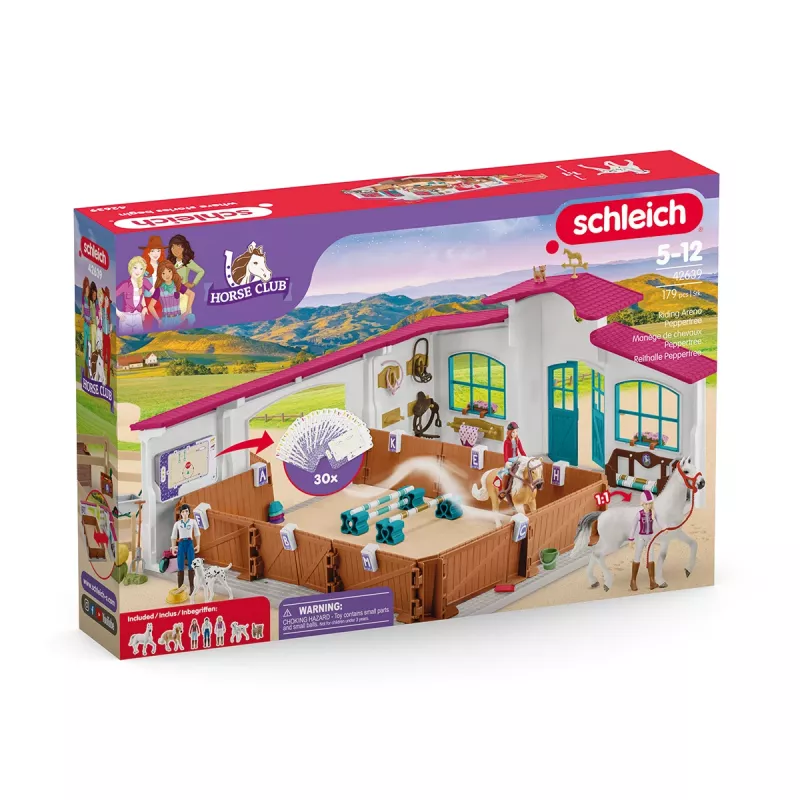 schleich maneggio Peppertree, azione/avventura, torneo equestre, cavalli, 5 anni, multicolore, plastica
