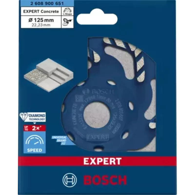 Bosch 2 608 900 651 utensile rotante accessorio levigatura/abrasivo calcestruzzo
