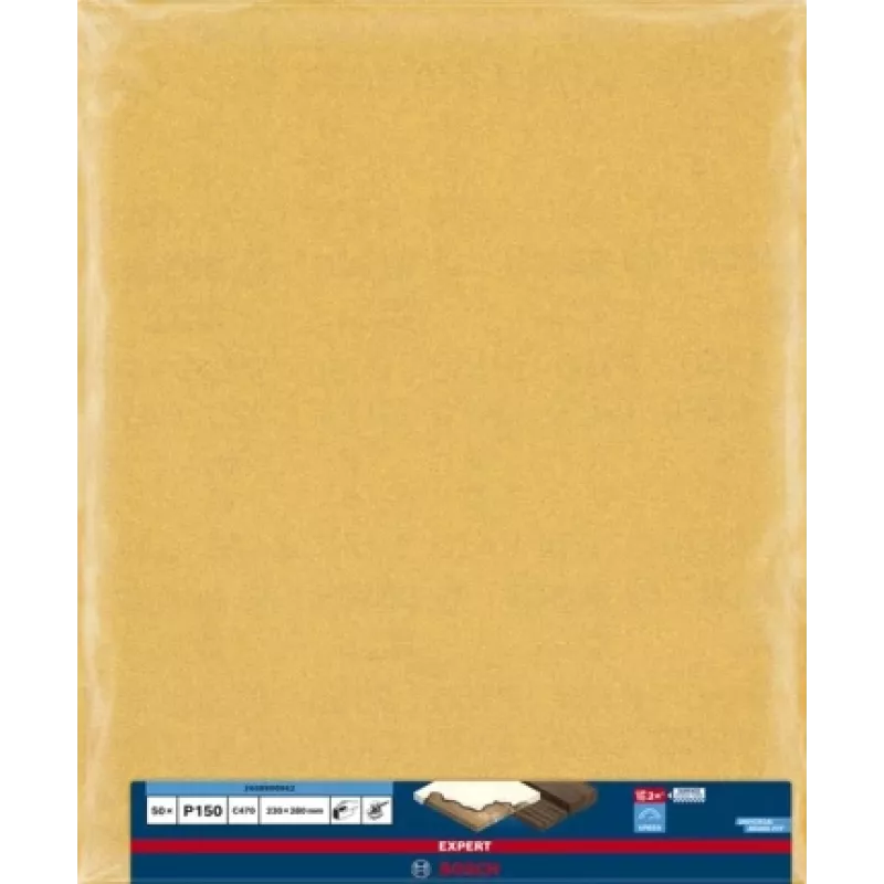 Bosch EXPERT C470 carta abrasiva manuale 2 608 900 962, 280 x 230 mm, grana 150, 50 pz.