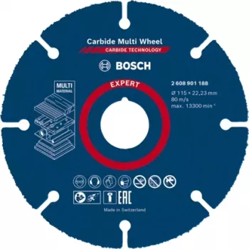 Bosch 2 608 901 188 utensile rotante accessorio levigatura/abrasivo disco da taglio per plastica, legno