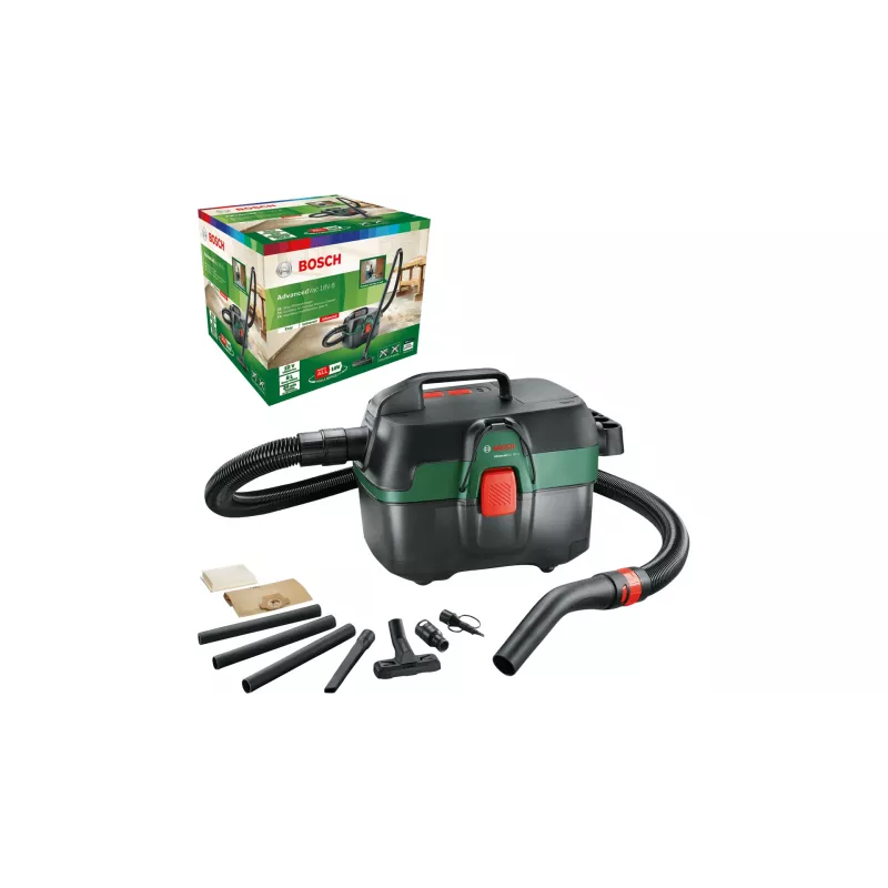 Bosch AdvancedVac 18V-8 aspirabriciole a cilindro 8 L aspirapolvere a secco e liquido sacchetto per polvere