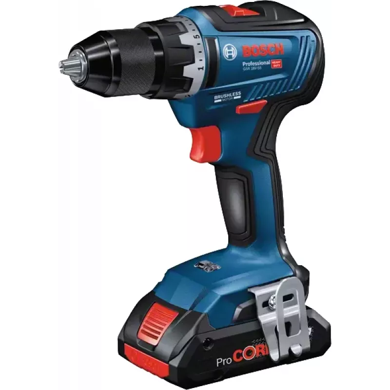Bosch GSR 18V-55 1800 U/min 1 kg nero, blu