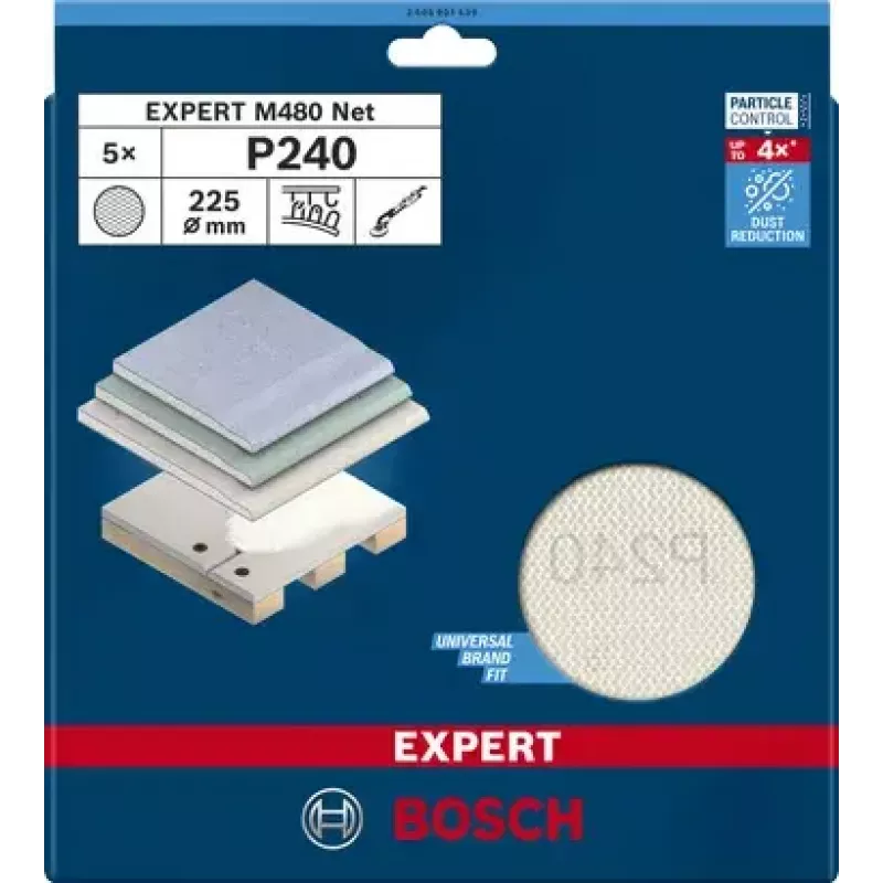 Rete abrasiva Bosch Expert M480 5 pz. 2608901639