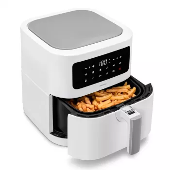 MEDION LIFE E40 XL Single 5,2 l friggitrice ad aria a base bianca