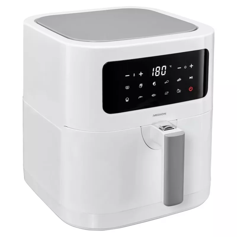 MEDION LIFE E40 XL Single 5,2 l friggitrice ad aria a base bianca