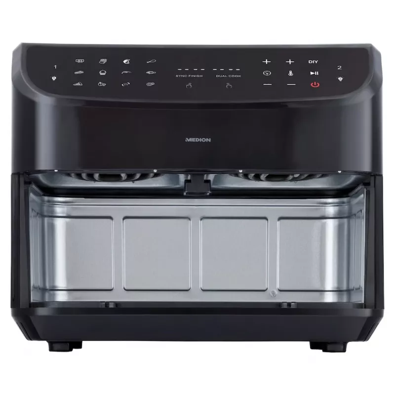 MEDION LIFE P20 Double 8,7 L 2600 W friggitrice ad aria nera