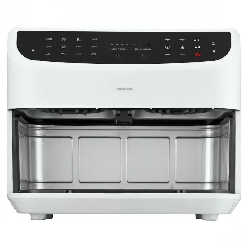 MEDION LIFE P20 Double 8.7 L 2600 W friggitrice ad aria bianca