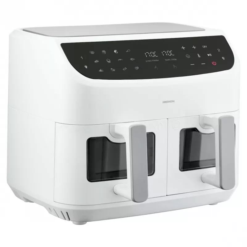 MEDION LIFE P20 Double 8.7 L 2600 W friggitrice ad aria bianca