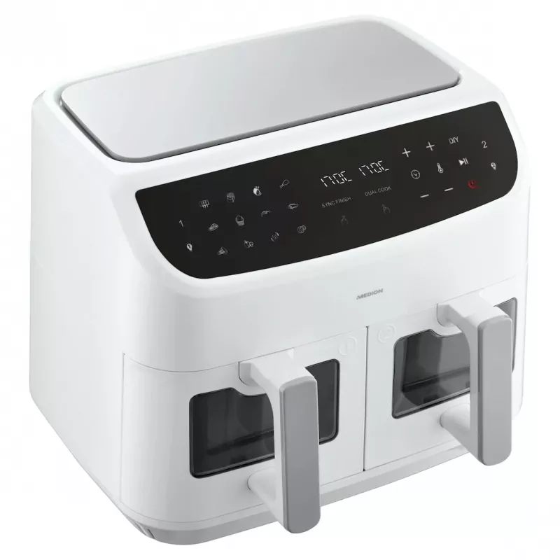 MEDION LIFE P20 Double 8.7 L 2600 W friggitrice ad aria bianca