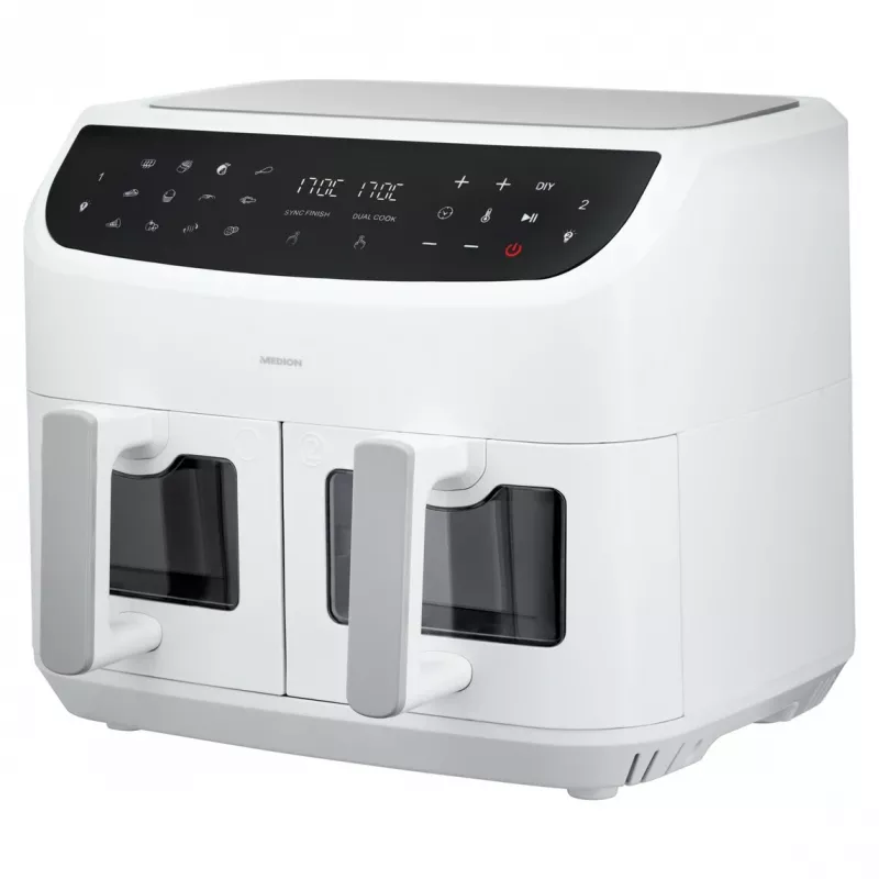 MEDION LIFE P20 Double 8.7 L 2600 W friggitrice ad aria bianca